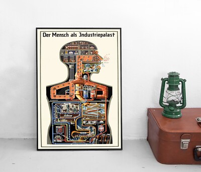Plakat - Fritz Kahn: Der Mensch als Industriepalast Poster Weimar Filmplakat