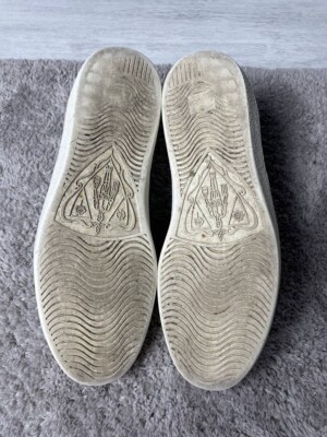 Gucci White 457132 Ace Tiger Patch Embroidered Web Leather