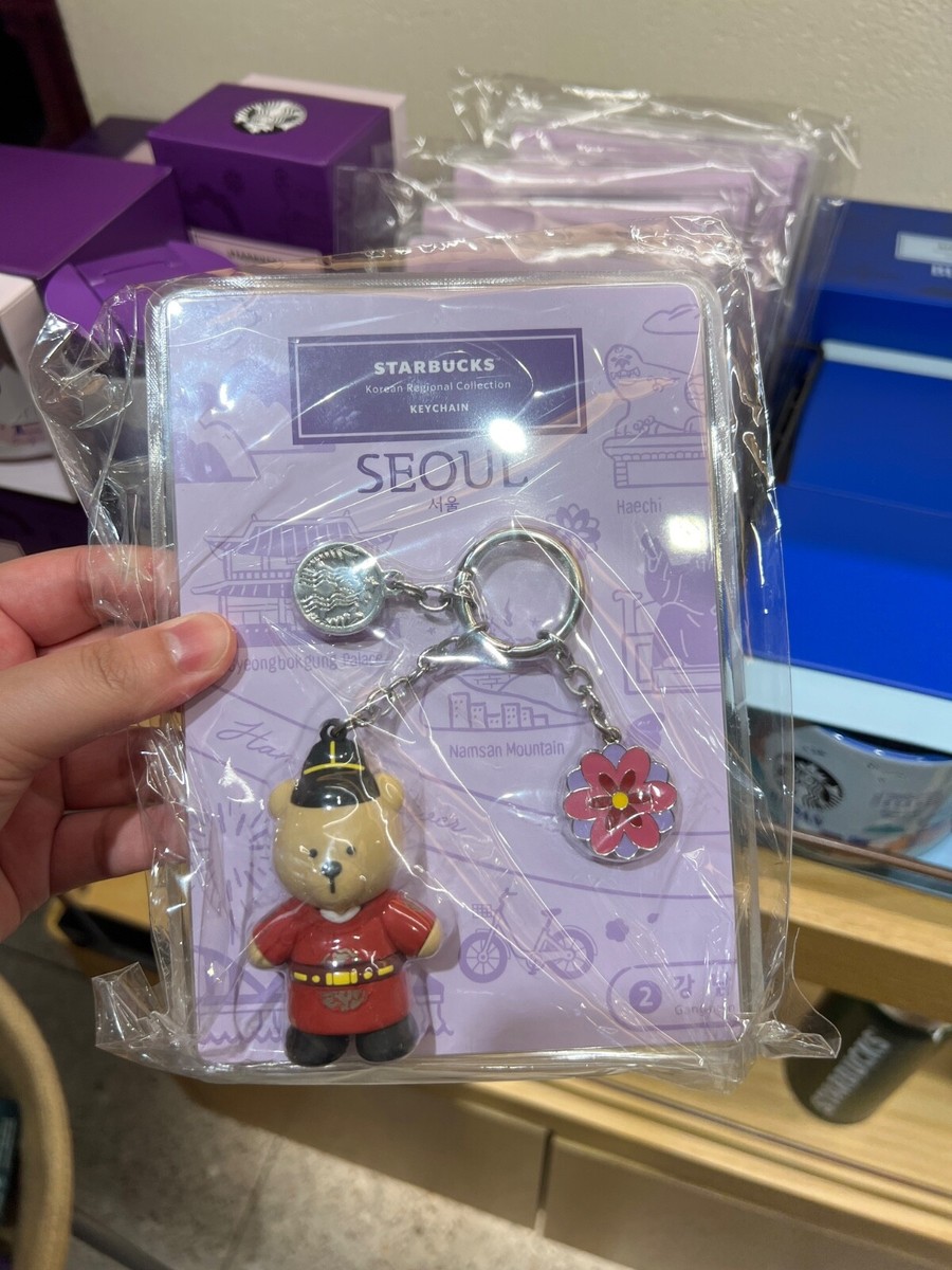 【韓国スタバ】Regional★Annyeong Incheon Bearista Keychain Starbucks Korea 2024 * Annyeong Gyeonggi Bearista Keychain