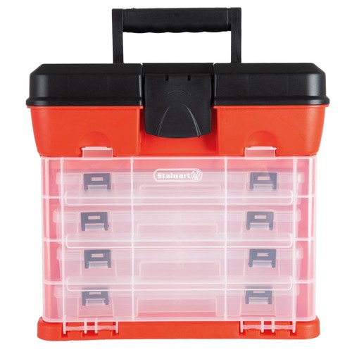 Storage Tool Box - Portable Multipurpose Organizer With Main Top Compartment ... - Picture 7 of 7
