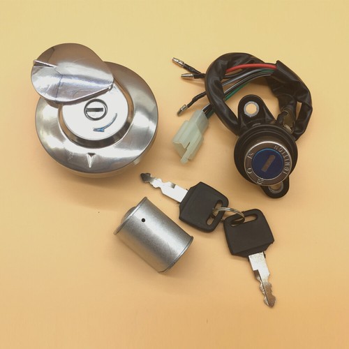 Ignition Switch Fuel Gas Cap Seat Lock Key For Honda Rebel 250/450 Magna 700/750 - Picture 2 of 8