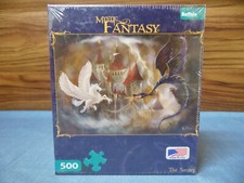 Mystic Series "THE SENTRY" Pegasus Dragon Castle Puzzle 500 Pcs Fantasy Unicorn