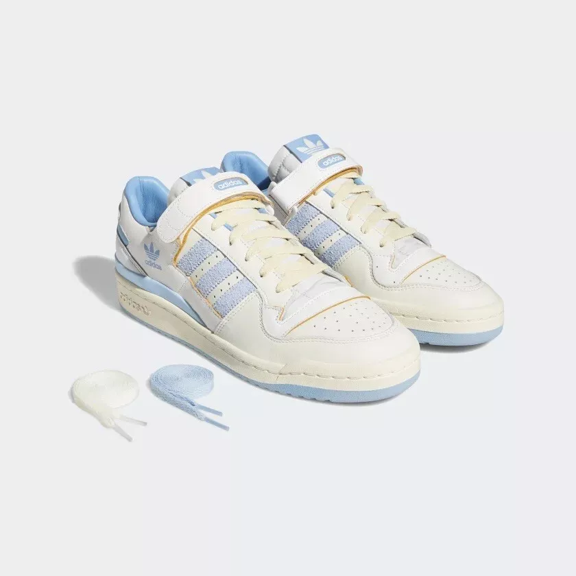 MEN'S Adidas Originals Forum 84 Low UNC Clound White Clear Sky