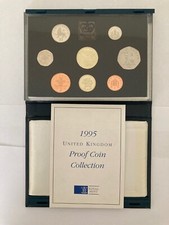 ROYAL MINT ANNUAL COIN LUXURY PROOF SETS 1991 TO 1999 YEARS BLUE BOX COA GB