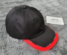 Acne Studios Black / Red Baseball Cap