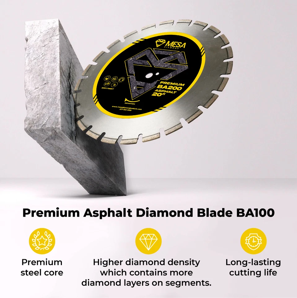 Lama diamantata 16 in 400 mm per asfalto/calcestruzzo verde/blocco MESA DIAMOND® - Immagine 3 di 4