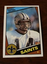 1984 Topps Football Card #301 Russell Erxleben New Orleans Saints B4266
