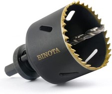 BINOTA H.S.S Bi-Metal 2-3/8” 60mm Hole Saw for Metal Wood PVC  Composite Stain