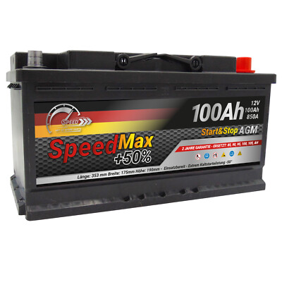 Batteria Speed 100Ah AGM 850A Start&Stop 12V = Varta 595 901 085 - Foto 5