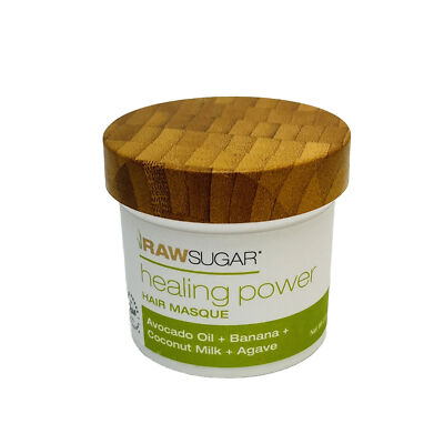 Raw Sugar Healing Power Hair Masque Avocado Oil + Banana + Coconut Milk + Agave 