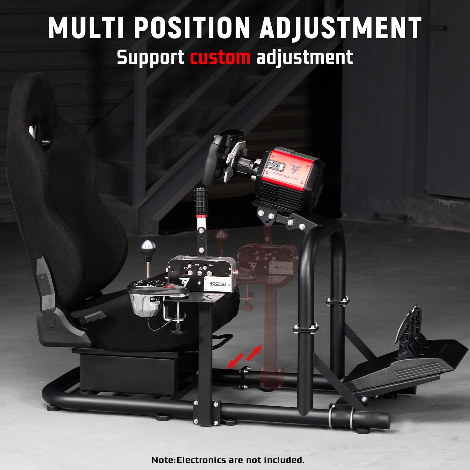 Dardoo Racing Sim Cockpit mit Sitz Fit Logitech G920 G923 G29 PRO Thrustmaster
