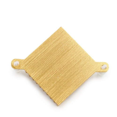 2 Pieces Aluminum 40x40mm Heatsink For PC Northbridge Cooling Hole Pitch 60mm - Picture 5 of 8