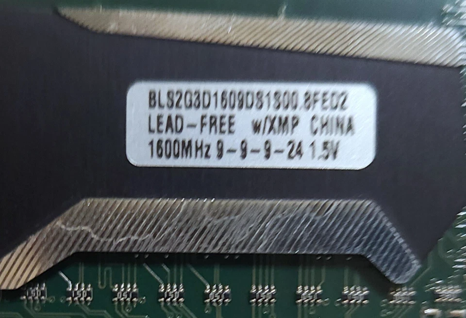 Crucial Ballistix Sport 4GB (2x2GB) 1600mhz DDR3 KIT BLS2G3D1609DS1S00 PC3-12800 - Image 2 of 4