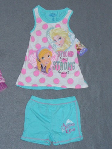 NWT Girls Disney's Frozen Sleeveless Top Outfit / Set - U Pick - Elsa + Anna - Picture 4 of 7