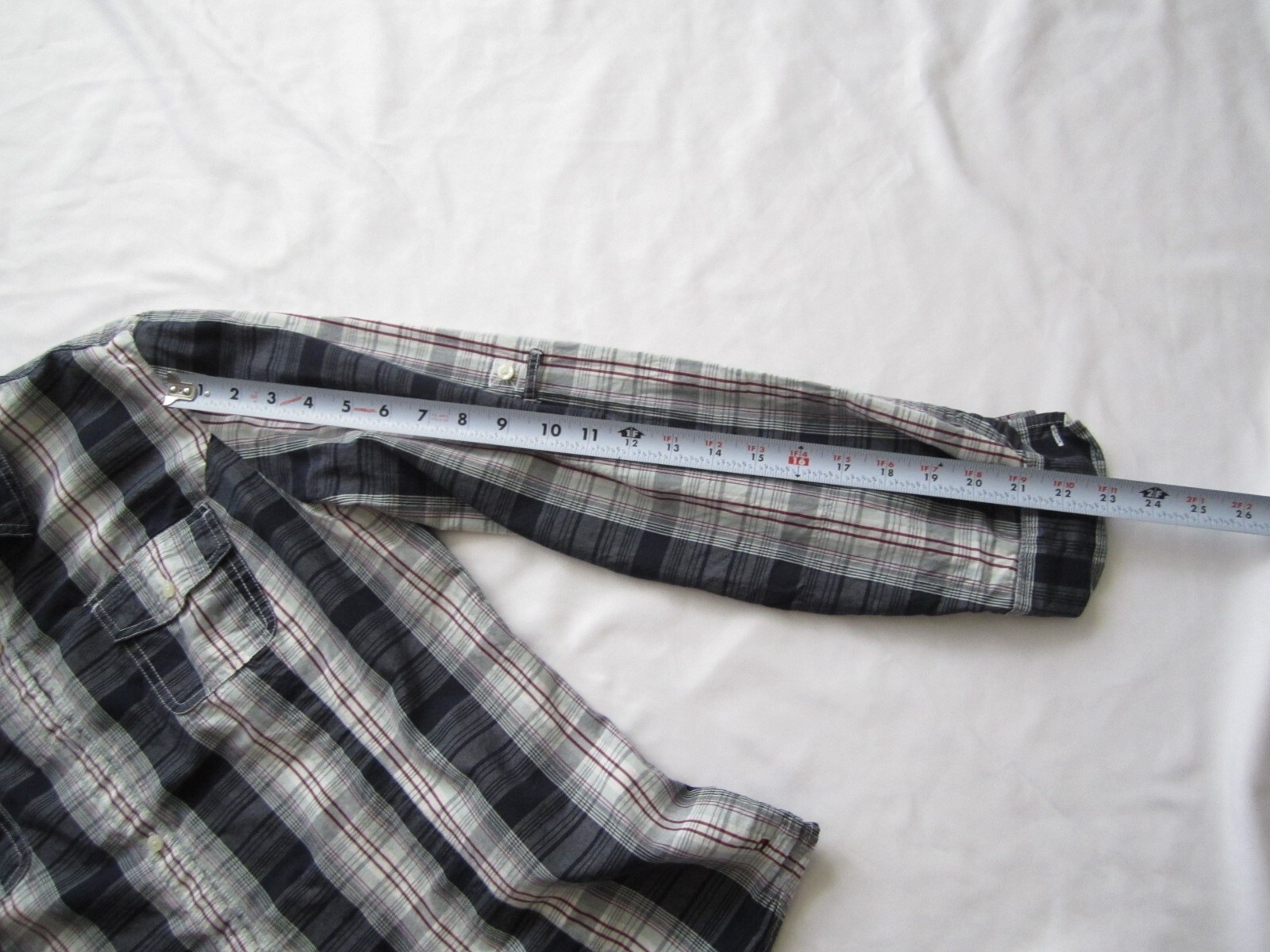 Tommy Hilfiger Western Southwest Plaid Button Up Women Shirt Sz XL (WB233) thumbnail 7