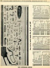 1961 Print Ad of Marlin Model 39 39A 97 1897 Rifle Parts List