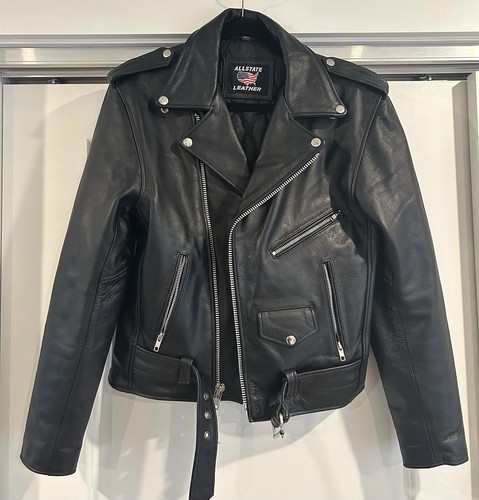 Allstate Leather Men’s Classic Motorcycle Jacket Size 36