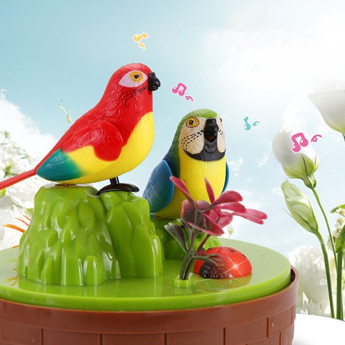 Singing & Chirping Bird in a Cage Moving Beak and Tail Sound Bird in Cage CF - Picture 6 of 13