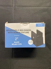 ANZIUS Bed Risers 2 Inch with Adjustable Screw Clamp 4 Pack Heavy Duty Furnit...