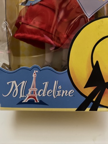 Vintage Madeline Doll 8” Red Dress Holiday Square Box Learning Curve NRFB 2003 - Picture 3 of 15