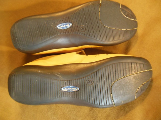Dr. Scholl's yellow Mary Jane arch support closed toe leather sandals 8.5 M EUC | eBay
