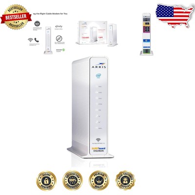 Comcast Approved Dual Band Cable Modem & Voice Router - 600 Mbps Ready, Renewed