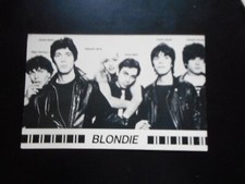 BLONDIE---1978--FAN CLUB POSTCARD -DEBORAH HARRY vintage