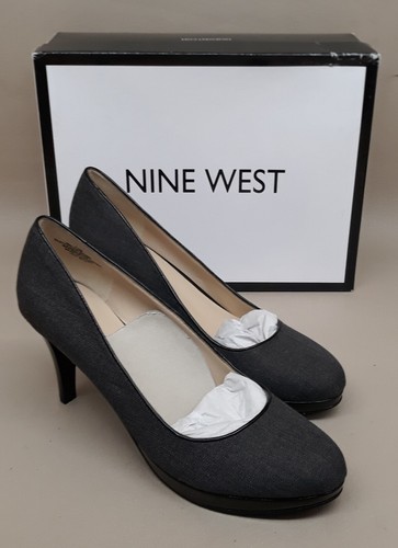 Nine West Womens Gray NW7ASHDOWN Pump Heel Size 7.5 M - Afbeelding 1 van 3