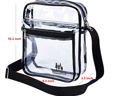 Transparente Umhängetasche für Arbeit & Geschäftsreisen für Männer & Frauen, Stadion zugelassen  - Bild 4 von 7