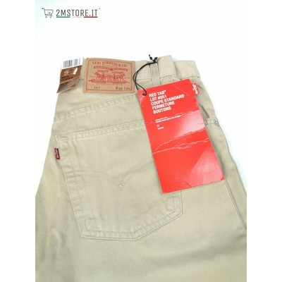 Levi's Jeans Levis 551 RED Tab Beige Standard Fit Tapered Leg Original  Vintage | eBay