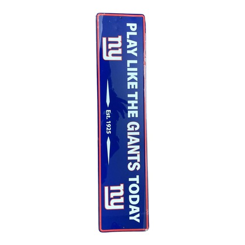 NFL New York Giants Street Sign Wall Plaque, Blue - Picture 2 of 4