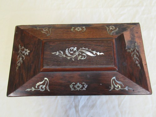 19th Century Tea Caddie with Inlay for Restoration or Repair - Picture 2 of 7