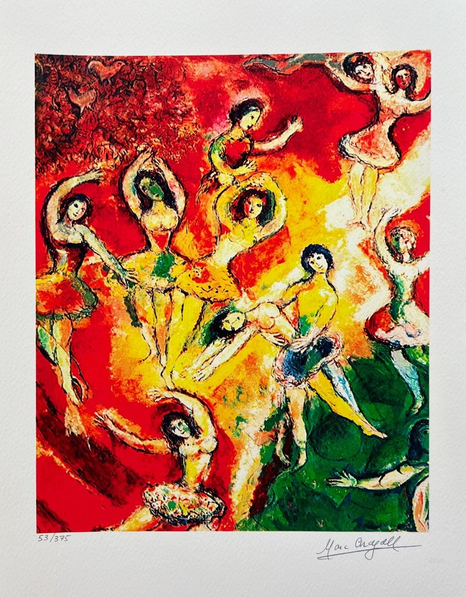 Marc Chagall L'OISEAU DE FEU Limited Edition Facsimile Signed