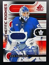2022-23 SP Game Used Erik Kallgren Authentic Rookies Auto Jersey/149 Maple Leafs