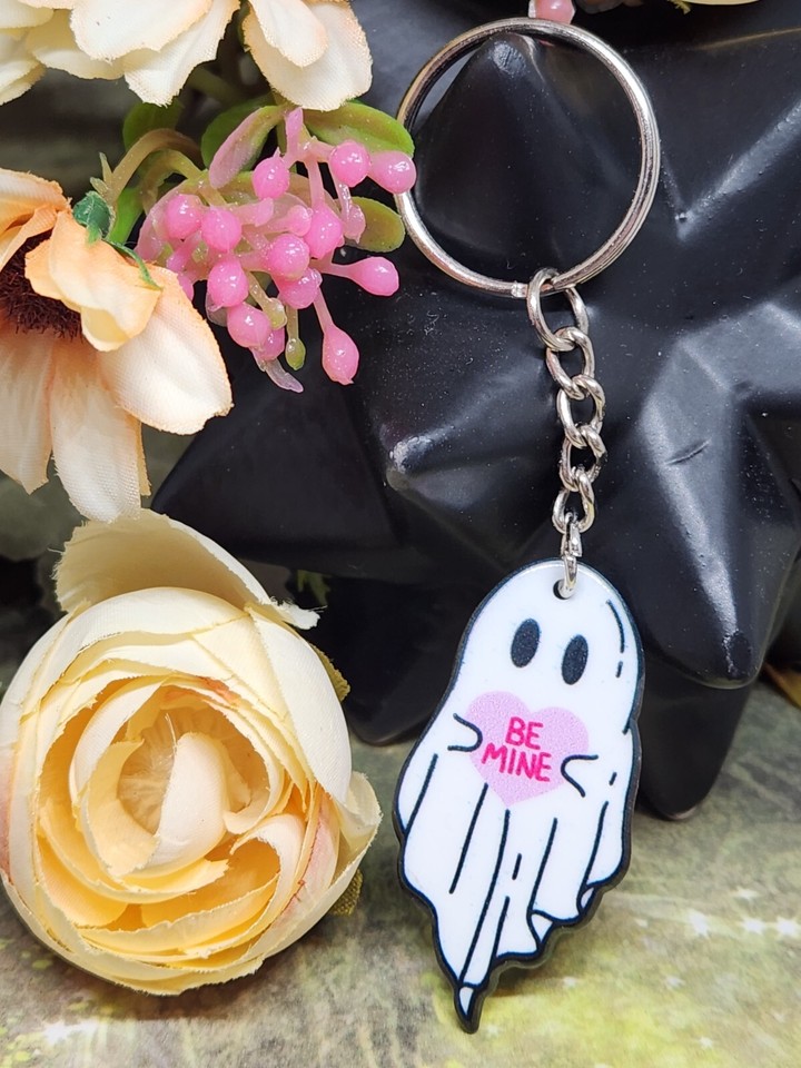 Ghost Keychains Gothcore Spirit Keyring | eBay