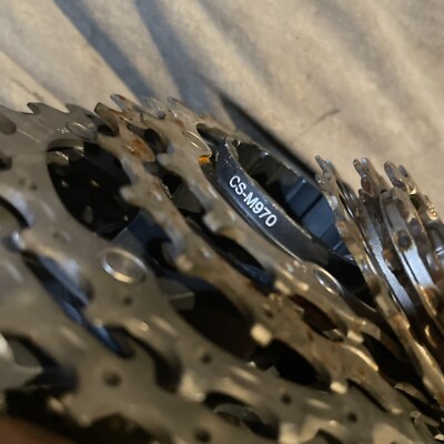 Shimano XTR CS-M970 9 Speed Cassette 11-34 | eBay