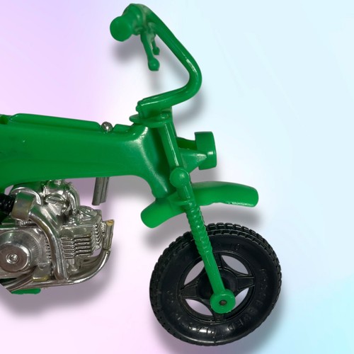 Vintage Plastic Co Honda Trail 70s Toy Motorcycle Dirt Bike Green C7 *For Parts - Picture 6 of 8