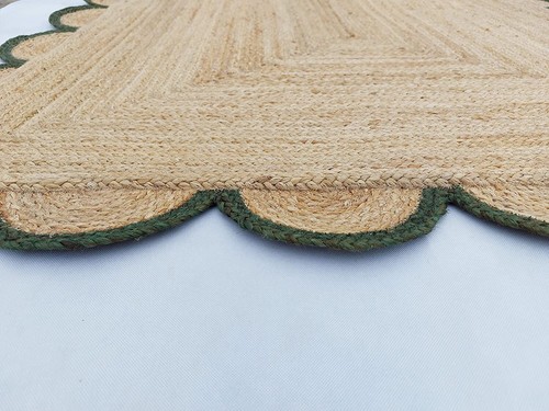 Alfombra Vieira Alfombra Yute 100% Natural Corredor Trenzado Decorativo Moderno Alfombra Rústica - Imagen 2 de 8