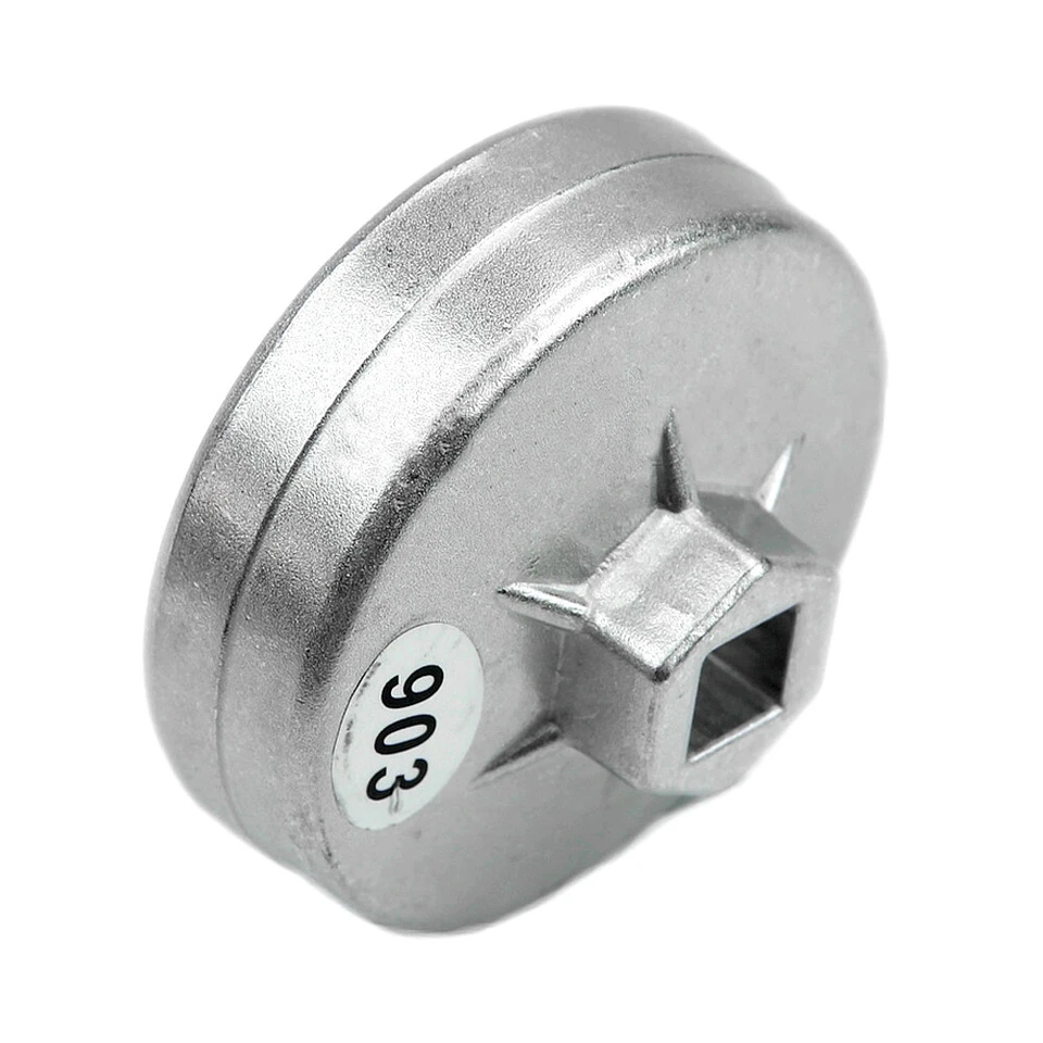 1pc Car Universal 74mm 14 Flute Aluminum Oil Filter Wrench Socket Remover Tool — 第 3/4 张图片
