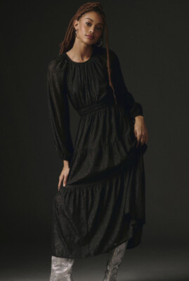 moon river black midi dress Sleeveless Lace Trim Detail Midi Dress from Moon River exclusive at