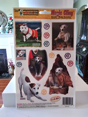 RARE VINTAGE 1997 Big Feats! Ent. - WISHBONE - 1 Sheet of Magic Clings  - NMOS
