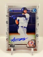 2020 Bowman Chrome 1st Austin Wells Base Auto Yankees HOT ROOKIE RC Autograph C1