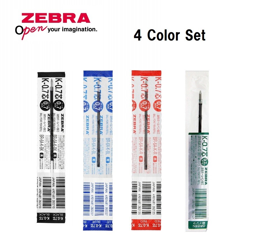 Zebra Ballpoint Pen Refill Choose from colors (BRS