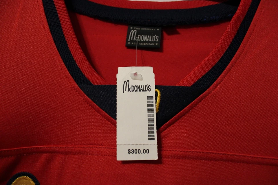 🔥NWT Jerry Rice #80 McDonald's All American RED & GOLD Stitched Jersey 54🔥 - Image 2 of 4