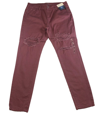 NY&C Soho Womens Legging Jeans Sz 10 Mid Rise Distressed Stretch NWT