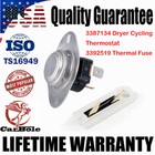 3387134 & 3392519 Combo Pack Kit Dryer Cycling Thermostat For Whirlpool Kenmore