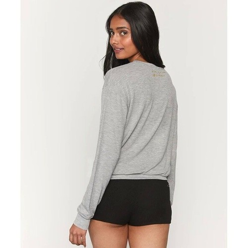 Spiritual Gangster Pure Barre Love Crewneck Savasana Sweatshirt Women’s XS Grey - Picture 2 of 9