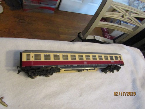 Vintage FLEISCHMANN HO 1st Class Coach Passenger Car DS Basel SBB Red Tan Gray - Picture 6 of 9