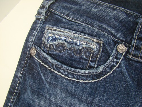 Silver Suki Flap Capri Jeans 32x21 womens 5 pockets - Picture 3 of 14