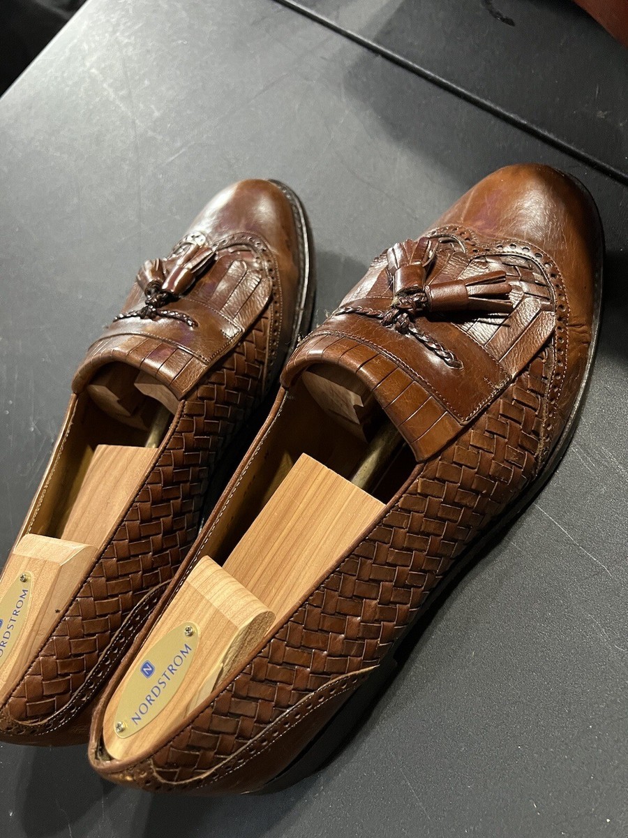 Mezlan Santander Loafers Mens Size 10.5 Brown Leather Tassel  display picture 1